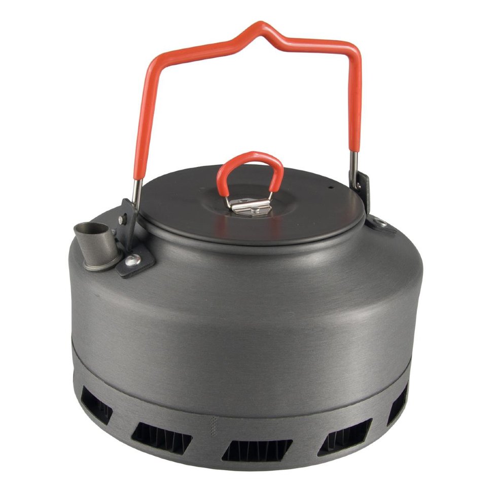 Чайник походный алюминиевый c радиатором Helios 1 л CAMPSOR-200L1 , 
